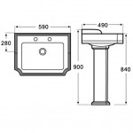 Technique Victorian Style Traditional  Bathroom Suite 
