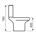 D Shape Toilet With Soft Close Seat