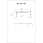 Square Double Ended Bath 1800 x 800 mm