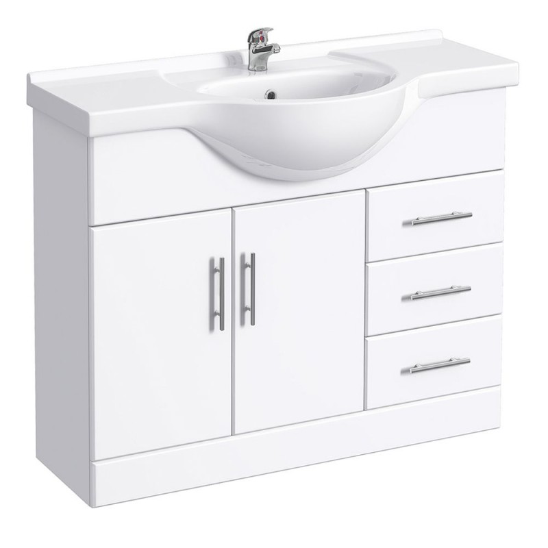 Vanity Units Classic Vanity Unit Cabinet with Basin 1050 mm